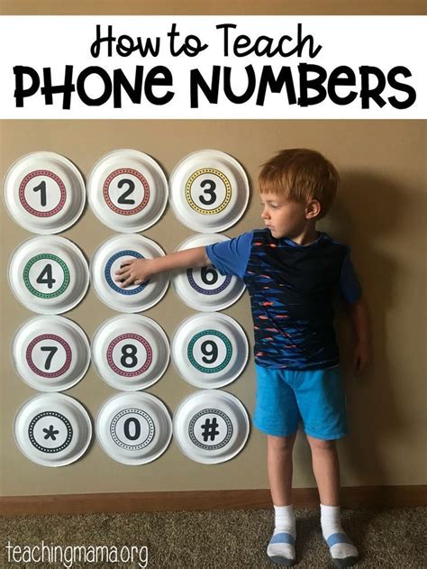 Hands On Way To Teach Phone Numbers Preschool Learning Activities