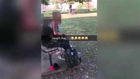 Shameless Couple Caught Having Sex On Park Bench In Shocking Snapchat Footage World News
