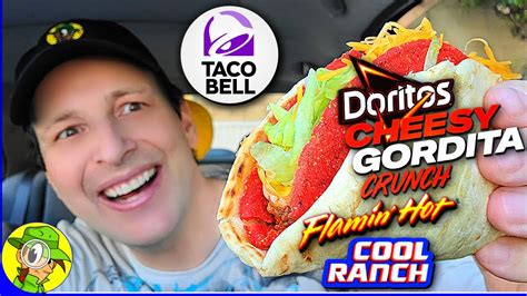 Taco Bell® 🌮🔔 Doritos® Cheesy Gordita Crunch Flamin Hot® Cool Ranch® Review 🔥 Peep This Out 🕵️