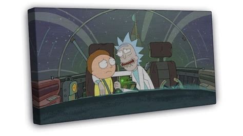Rick And Morty Tv Animation Wall Decor 16x12 Framed Canvas Print