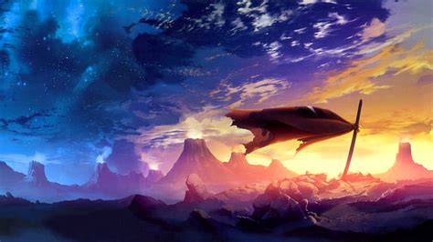 HD Wallpaper Tengen Toppa Gurren Lagann Fantasy Art Anime Sky