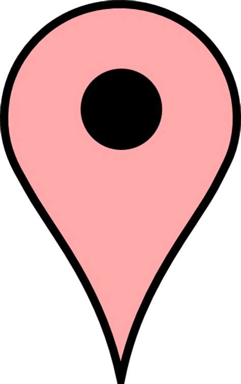 Map Pin Skin Pink Clip Art At Vector Clip Art