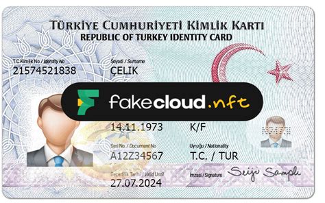 Turkey Id Card Template Psd Fakecloud