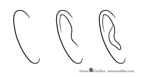 How To Draw Anime And Manga Ears Animeoutline