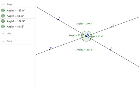 Angles Formed By Intersecting Lines Geogebra