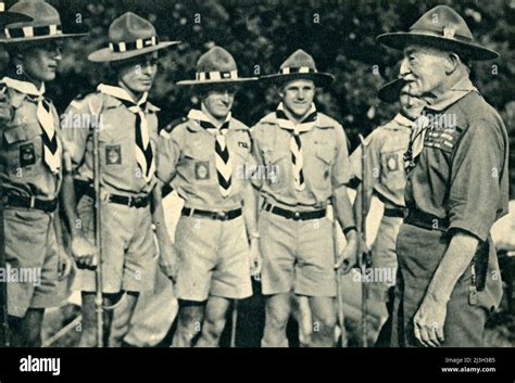 Baden Powell With Some Rhodesian Scouts 1944 From Boy Scouts By