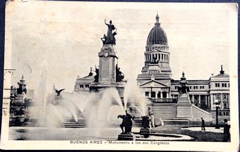 November 1935 Buenos Aires Monument To The 2 Congresses Past