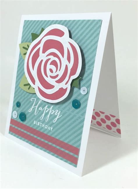 See more ideas about cricut, cards, cards handmade. Cricut Rose Birthday card plus free stamps! | Birthday cards, Free stamps, Cricut