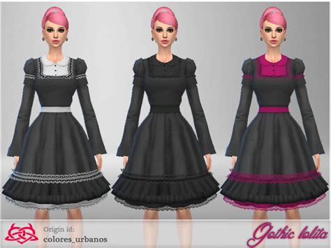 Gothic Lolita Dress By Colores Urbanos At Tsr Sims 4 Updates