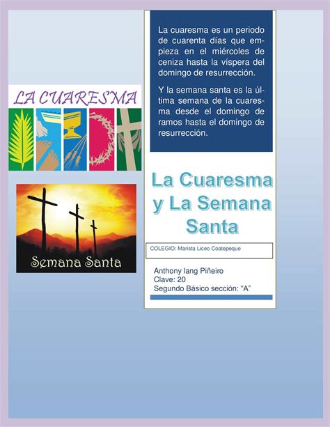 Calaméo Cuaresma Y Semana Santa Informe