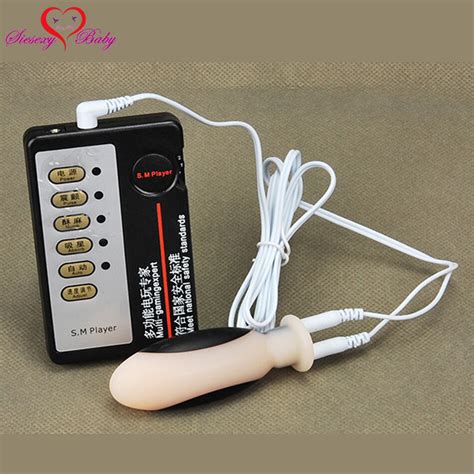 Small Anal Electro Plug Electric Shock Host And Cable Electro Shock Sex