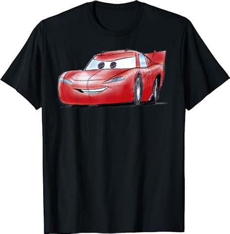 Disney Pixar Cars Lightning Mcqueen Profile T Shirt Uk