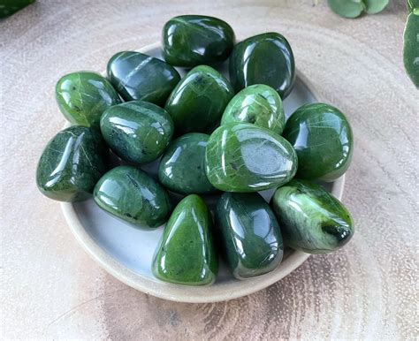 Green Nephrite Jade Crystal Healing Tumble Stone The Holistic Hamper