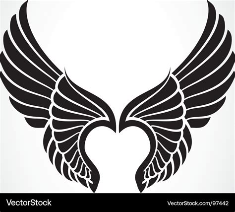 Angel Wings Free Svg Vector Angel Wings Tattoo Clip Art 111576 Free