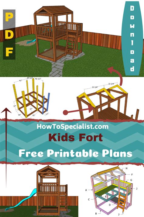 Kids Fort Plans Free Pdf Download Howtospecialist How To Build