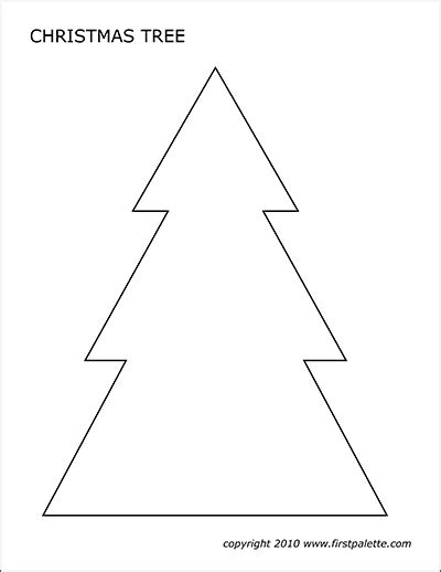 Christmas Tree Templates Free Printable Templates And Coloring Pages
