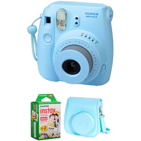 Fujifilm Instax Mini 8 Instant Film Camera Basic Kit Blue Bandh