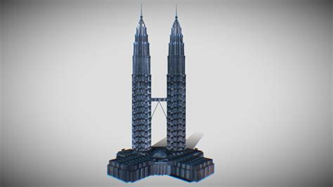 Petronas Twin Tower Download Free 3d Model By Nurfaamk Nurhudaiffah
