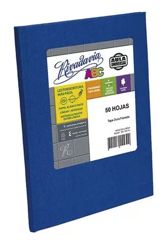 Cuaderno Abc Aula Universal 50hs Ray Azul Rivadavia X3 Unid Envío gratis