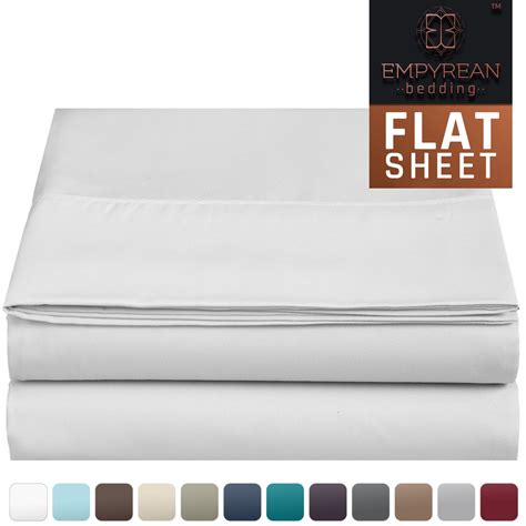 Empyrean Bedding Premium Flat Sheets 2 Pack 110 Gsm Top Bed Sheets