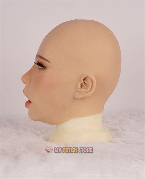Poppynew Design Soft Silicone Female Full Head With Ball Gag Dms