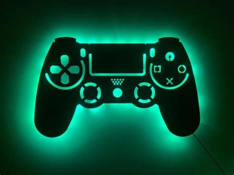 Playstation Controller Led Light Gamepad Sign Led Light For Etsy In