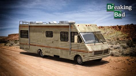 An Rv Parked On The Side Of A Dirt Road