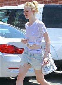 Elle Fanning Takes Her Nipples And Panties Out For An Audition.