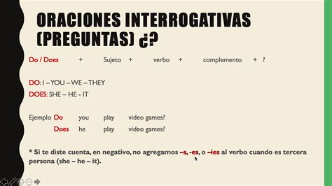 1 Cm Inglés Clase 11 Presente Simple Oraciones Interrogativas