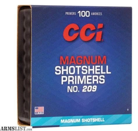 Armslist For Sale Cci 9 Shotshell 209m Magnum 209 Shotgun 1000 Per Pack