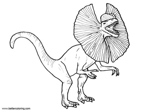 Blue Jurassic World Coloring Pages Printable