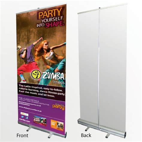 Roll Up Banner Exhibition Displays With Free Carry Case Ecolour Print