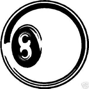 The baskets along the rim of if you go first, strike the cue ball with your cue stick, aiming for the racked balls. BLACK Vinyl Decal - 8 ball - pool table cue stick sport ...