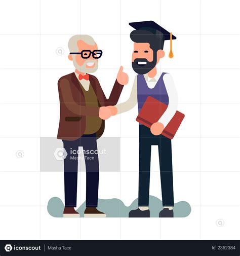 Premium Professor congratulates student with graduation ...