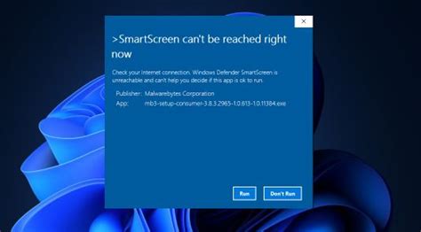 How To Fix Smartscreen Cant Be Reached Right Now Error On Windows 11
