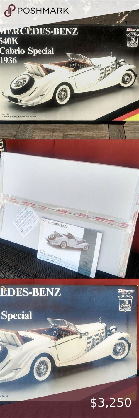⚡sale⚡ Rare Vintage Pocher Rivarossi 1936 Mercedes Benz 540k Cabrio Kit