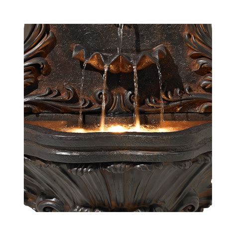 Buy John Timberland Antiqued Outdoor Wall Water Fountain With Led Light