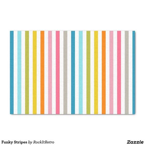 Funky Summery Candy Stripes Tissue Paper Tissue Paper Candy Stripes