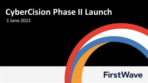 Firstwave Launches Cybercision Phase Ii Including Real Time Cyber