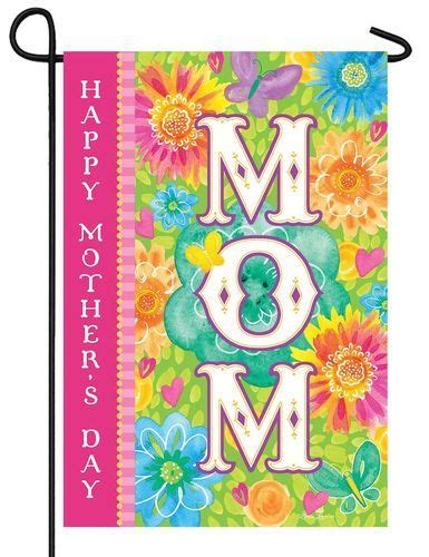 Happy Mothers Day Mom Garden Flag Happy Mothers Day Mom Happy Mom