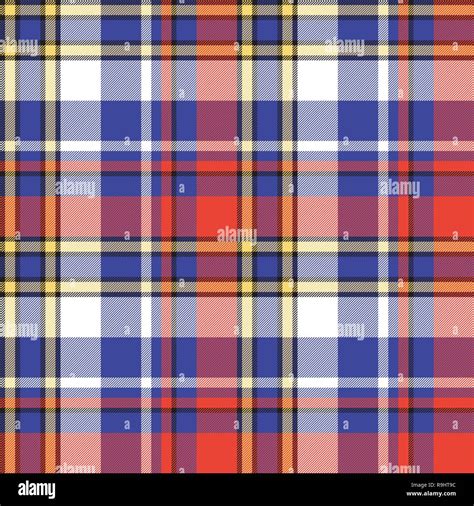 Color Plaid Seamless Pattern Vector Illustration Stock Vector Image