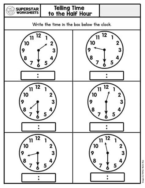 Telling Time To The Hour Worksheets Kindergarten Free Printable Worksheet