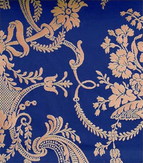 Free Download Rococo Damask Fabric Rococo Revival Royal Blue And Gold