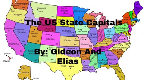 The Us States And Their Capital Youtube