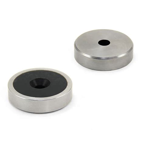 32mm Durchmesser Neodym Topf Magnet Ã¢ Rostfreies Edelstahl And Gummibeschichtung 347kg