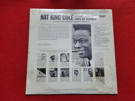 Nat King Cole Those Lazy Hazy Crazy Days Of Summer 1963 Capitol Records Ebay