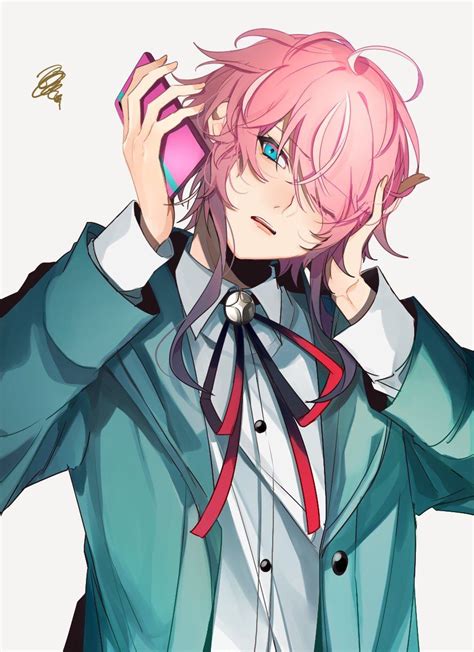 Pin By Maru On Hypnosis Mic Anime Boy Pink Hair Anime Anime Guys