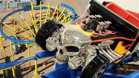 Mattel Adventure Park In Glendale Arizona Sneak Peek Of The Hot Wheels “bone Shaker Rollercoaster”