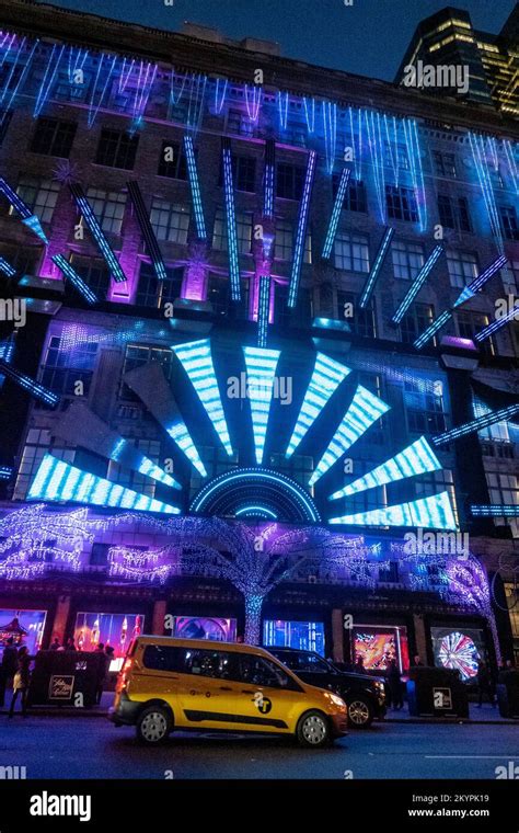 Saks Fifth Avenue Flagship Store Is Decorated For The Holiday Season New York City Usa 2022