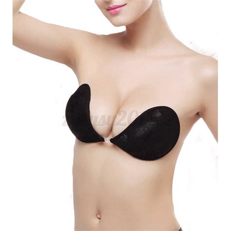 Lace Silicone Adhesive Stick On Push Up Gel Strapless Invisible Bra